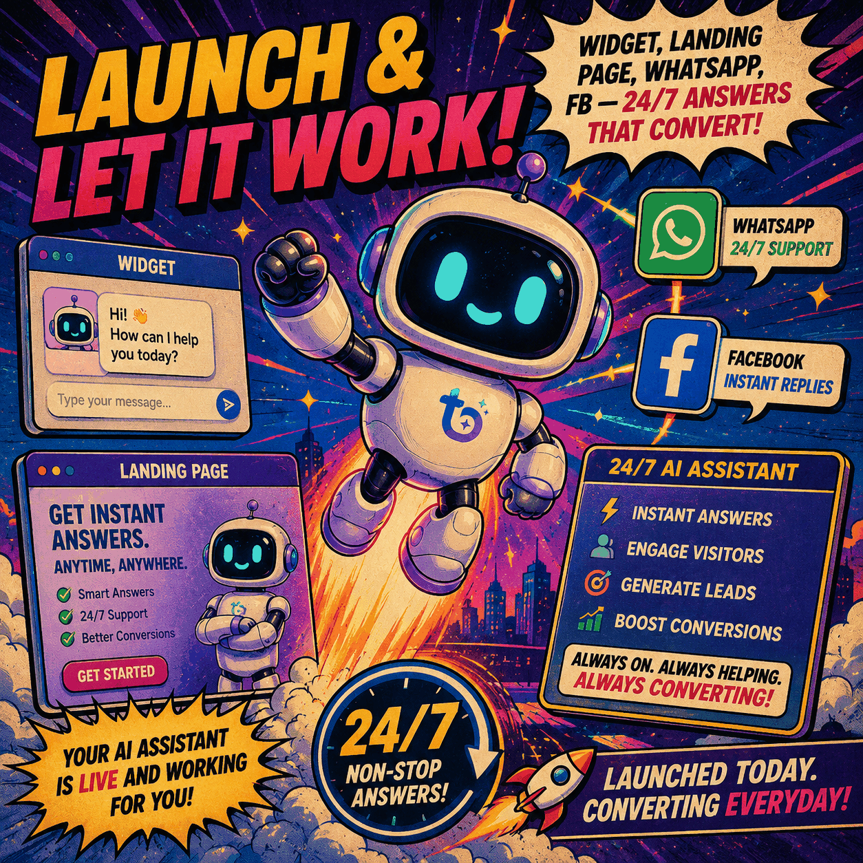 Launch & let it work